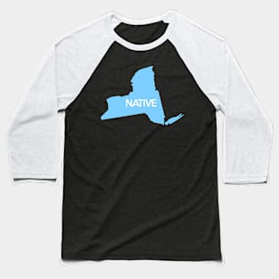 New York Native NY Pride NYC City Blue Baseball T-Shirt
